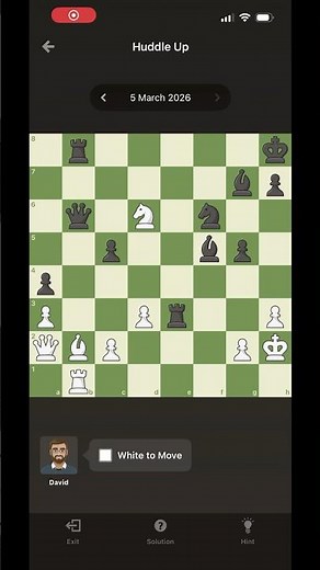 Solving daily puzzle 05-03-26 #chess