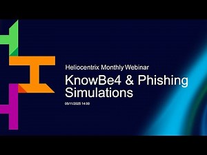 November 25 - KnowBe4 & Phishing Simulations