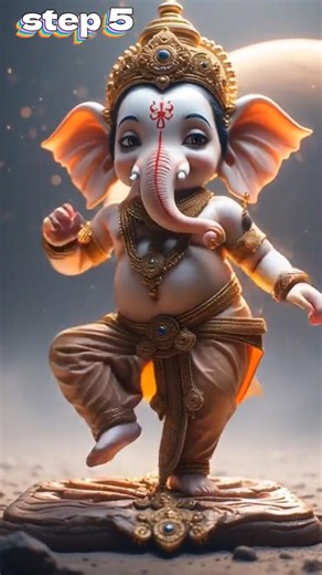 How Bappa learns dance steps, watch till end c#ganesha #ganeshsongs #ganapatibappa #ganapati #ganesh