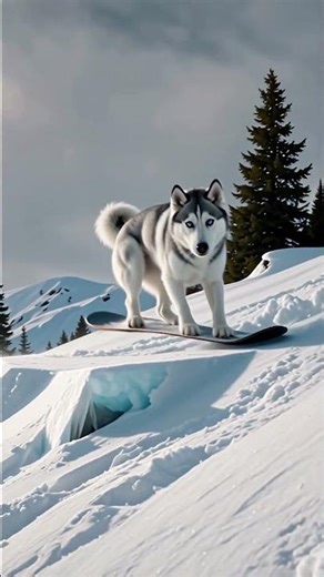 This Dog’s Snowboarding Skills Are INSANE
