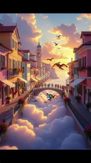 City of Dreams Floating Above the Clouds | AI Cinematic Magic 🌇✨