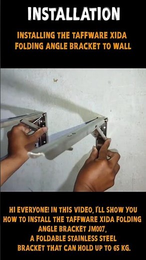 DIY Bracket Installation – Taffware Folding Hinge Bracket