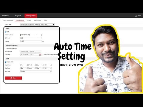 Hikvision DVR NTP & DST Setting || #hikvision