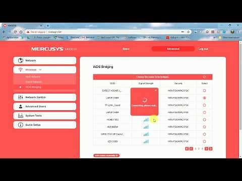 Mercusys Configuración WDS