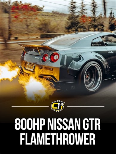 Some dyno runs are impressive. Others look like something straight out of an action movie. This 800 horsepower Nissan GT R turns a routine power pull into a fire breathing spectacle that is impossible to ignore. What you're watching is a heavily modified GT R producing around 800 horsepower while being pushed to its limits on a dynamometer. High boost pressure, aggressive tuning, and excess fuel under certain conditions can create massive flames from the exhaust system as the twin turbo V6 unlea