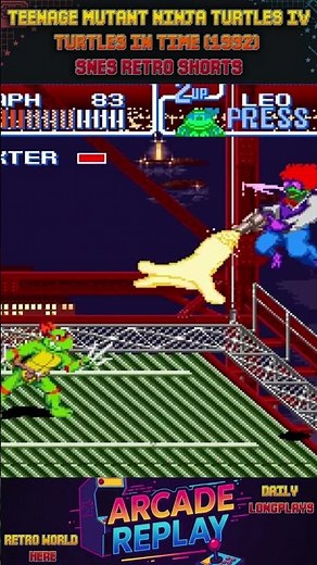 🎮 Teenage Mutant Ninja Turtles IV: Turtles in Time (1992) – SNES Retro Shorts 🐢🔥#retrogaming #snes