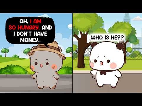 Unexpected moment 😢🛣️ Bubu finds a poor stranger on the road 😢✨| Bubu Dudu | Peach Goma #BDJ489