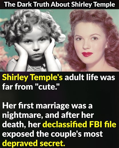 Shirley Temple's adult life was far from "cute." Her first marriage was a nightmare, and after her death, a declassified FBI file exposed the couple's most depraved secret. | Factinate