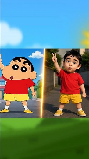 Cartoon Characters as REAL Humans 😱 #shorts