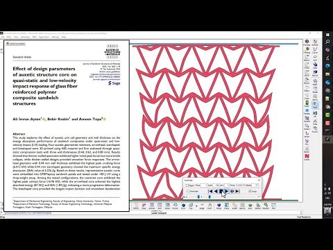 LS-DYNA TUTORIAL 23: Compression of an Auxetic Structure - 2D Analysis