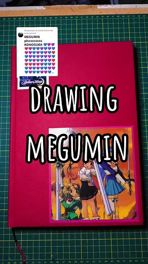 Respuesta a @yuzurusora drawing megumin , dibujo de megumin de konosuba con tinta y acuarelas #drawing #megumin #konosuba