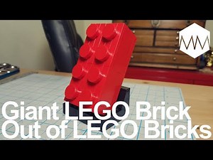 ▲ Giant LEGO Brick // Buildable 2x4 Red Brick // Lego 5006085