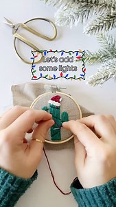 A beginner-friendly embroidery project! Perfect, bite-size project to learn a new cozy skill this winter 🎄comment “SANTA CACTUS” and I’ll dm you the link for this Christmas ornament embroidery kit and pattern Don’t want to comment, but still want the link? Head to my shop linked in my bio and search “ornaments” | Thread Unraveled