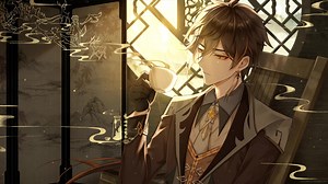 Zhongli Drinking Tea Genshin Impact Live Wallpaper - MoeWalls