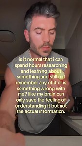 Can I Learn for Hours and Forget Details? Why Understanding Feels Like a Memory