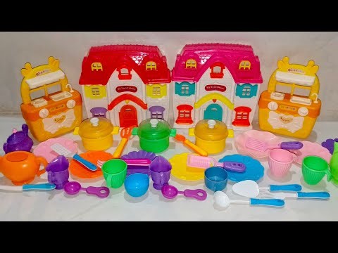 4 Minutes Satisfying with Unboxing Barbie Princess Fancy Wardrobe & Kitchen Toy Set Review | ASMR