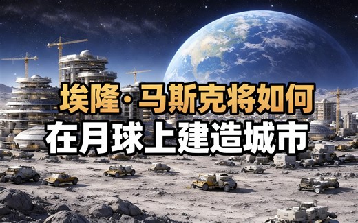 [中配]埃隆·马斯克将如何在月球上建造城市 - Documentary film factory