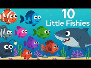 Ten Little Fishies Song | Most viewed video | Phonics Songs | Song for toddlers | New children songs