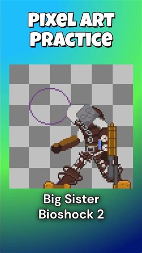 Big Sister Bioshock 2 - Pixel Art Practice