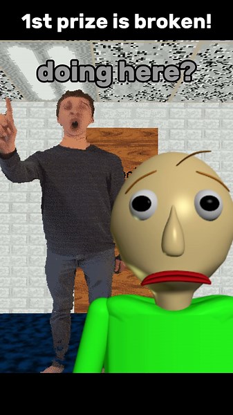 1st Prize is Broken - Short story - [Baldi's basics mod menu] #shorts #funny #gaming #baldisbasics