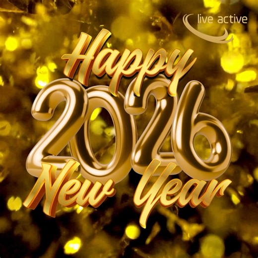 Happy New Year from Live Active! 🎉 Here's to fresh starts and new possibilities in 2026. We can't wait to see you smashing your goals this year – whatever they may be! Let's make it brilliant together! ❤️ | Perth Leisure Pool