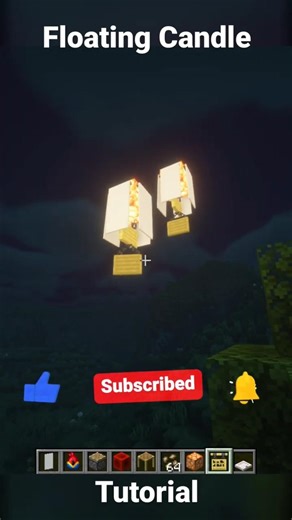FLOATING CANDLE | MINECRAFT | JAVA #minecraft #minecraftbuildhacks #short