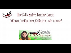 SmileFix Temporary Cement - How To - Quick Product Demonstration In 5 Minutes