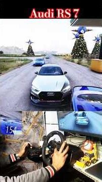 Audi RS7😈Christmas Special🎄⚡Drag Race Gone Wild💀#forzahorizon5#gaming #audi #logitechg29#ps5#shorts