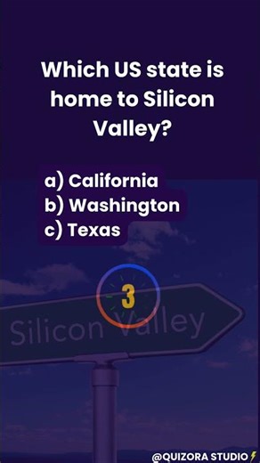 Do you actually know where Silicon Valley is? #geography #challenge #geographyquiz #quiztime