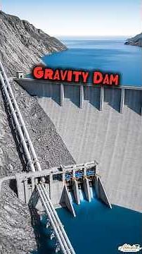 GRAVITY Dam Design Explained 🌊 | #dam #engineering #sciencefacts