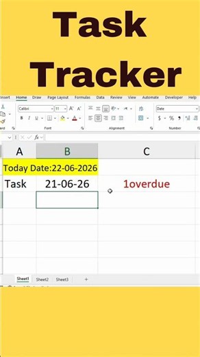Task Tracker #excel #data #exceltips #exceltutorial #exceltricks