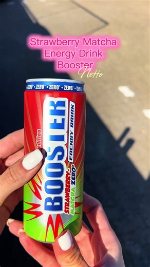 Neu bei Netto gespottet🤞🏽Booster Strawberry Matcha Zero. Was ne Kombi. Ich habs getestet damit ihr es nicht müsst. Das ist nicht der vibe den ich mag. Würdet ihr es trinken? #netto #angebot #strawberrymatcha #energydrink #neuheit