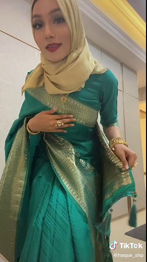 Unique Bengali Bride Saree with Hijab | Traditional Bangla Saree Look