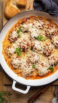Cheesy Vegan Italian Meatballs! #Shorts