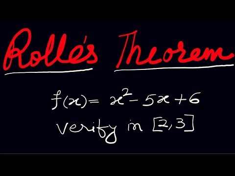 Rolle's theorem engineering maths 1 | RGPV M1 | unit 1 mathematics 1 | example of verification Q 1