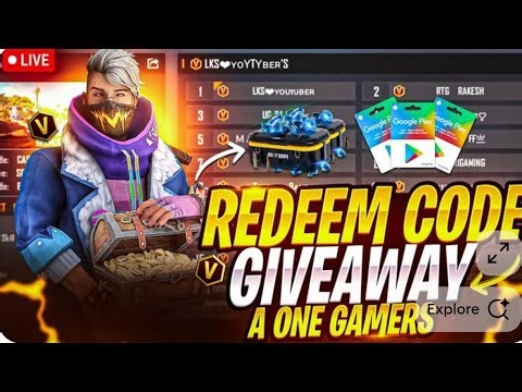 gamingofficial is live collection versus per jitne per redeem code gift paye giveaway team code