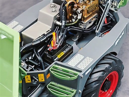 谁不喜欢这么有设计感的宝贝 6MDX铰接式翻斗运输车模型 镭速模型设计 机器杰克高定总装 #液压模型 #机械艺术 #男人简单的快乐