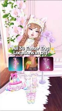 ALL 30 Easter Egg LOCATIONS in Dress to Impress 🐣🐰 #dresstoimpress #dti #roblox