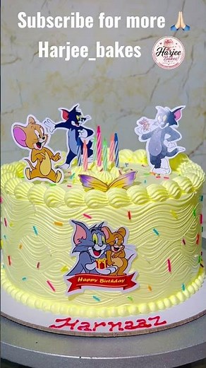 Tom & Jerry Birthday Cake | Fun Cartoon Theme Cake 🎂🐱🐭 | Custom Cake Making