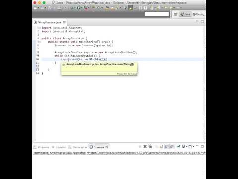 Read User Input into an Array List (Java)
