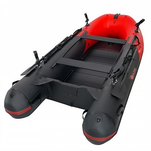 Check The Home Depot's Q&A Before Buying: ALEKO Inflatable Fishing Boat - Aluminum Floor - Red and Black - 12 ft. to 5 in.