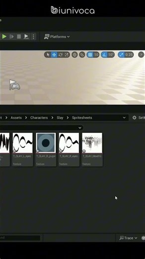 Come animare un battito di palpebre 2d in Unreal Engine #shorts