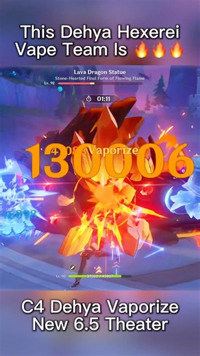 Dehya With F2P Weapon Cooks Lava Dragon 6.5 Imaginarium Theater Lunar #genshinimpact #genshinshorts