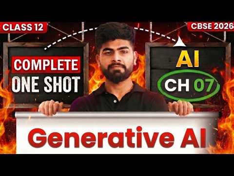 Generative AI Unit 7🔥 Class 12 Artificial Intelligence | CBSE Boards 2026 💯 SUBJECT CODE - 843