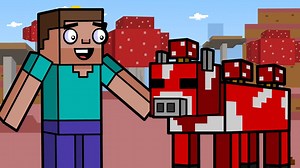 Mooshroom & Mushroom Island | Block Squad (Minecraft Animation)