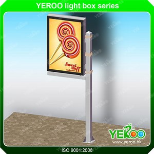 [Hot Item] Street Pole Signages- Lamp Post Light Box-Lamp Pole Lightbox- Street Post Board