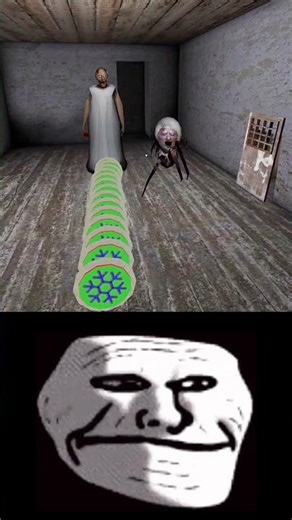 Granny, Ladybug & Spider Angelina vs Freeze Trap Trollface Edit 😈 #granny #gaming #trending #shorts