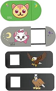 Amazon.com: Laptop Camera Cover Slide, Webcam Cover Slide, Phone & Computer Camera Cover Slide, Web Cam Privacy Cover, Camera Blocker. Fits MacBook Pro & Air, iPhone iPad iMac (Cartoon Cat+Cartoon Eagle 4pcs) : Electronics