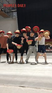 Seamlessly and smoothly! Six young Chinese performers practice their act in perfect coordination, giving the impression of continuous motion. | People's Daily, China