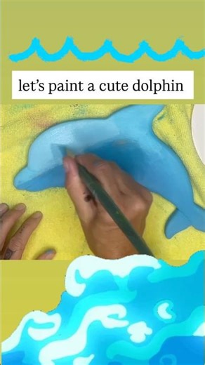 let’s paint a dolphin / scroll saw art using mdf